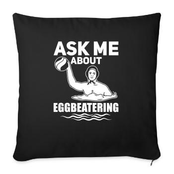 Water Polo Wasserball - Sofa pillowcase 17,3'' x 17,3'' (45 x 45 cm) - black - Front