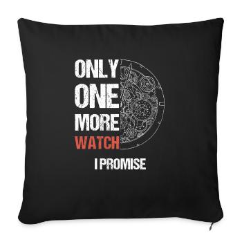 Watch Collector Watch Watchmaker - Sofa pillowcase 17,3'' x 17,3'' (45 x 45 cm) - black - Front