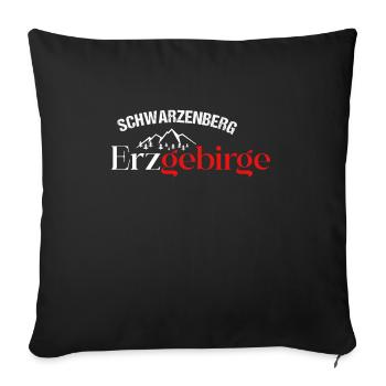 Erzgebirge Haamit Schwarzenberg - Sofakissenbezug 45 x 45 cm - Schwarz - Vorne