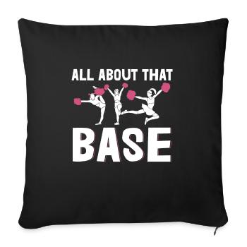 Cheerleader Über Diese Basis -Cheerleading - Sofakissenbezug 45 x 45 cm - Schwarz - Vorne