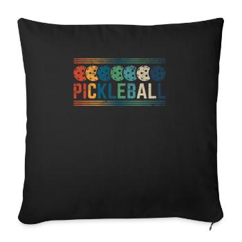 Funny Pickleball Player Sports Player Lover Pickle - Sofakissenbezug 45 x 45 cm - Schwarz - Vorne