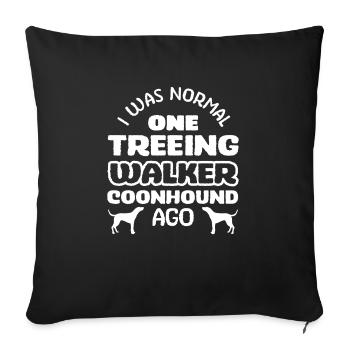 Treeing Walker Coonhound - Sofa pillowcase 17,3'' x 17,3'' (45 x 45 cm) - black - Front