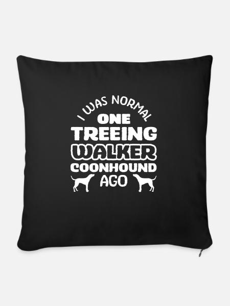Treeing Walker Coonhound - Sofakissenbezug 45 x 45 cm - Schwarz
