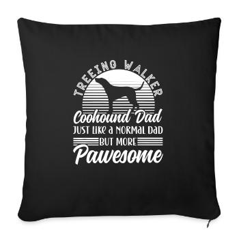 Treeing Walker Coonhound - Sofakissenbezug 45 x 45 cm - Schwarz - Vorne