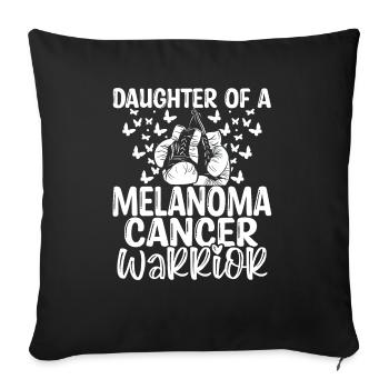 Melanoma Cancer Awareness Month Daughter - Sofa pillowcase 17,3'' x 17,3'' (45 x 45 cm) - black - Front