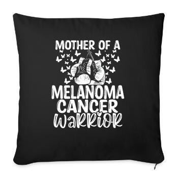 Melanoma Cancer Awareness Mom Mothers Day Mama - Sofa pillowcase 17,3'' x 17,3'' (45 x 45 cm) - black - Front