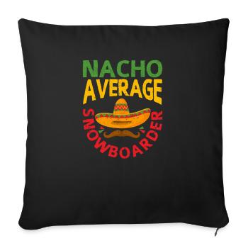 Cinco de Mayo Fiesta mexicaine Nacho - Housse de coussin décorative 45 x 45 cm - noir - Devant