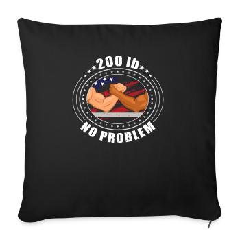 Armwrestler USA Flag Handwrestling - Sofa pillowcase 17,3'' x 17,3'' (45 x 45 cm) - black - Front