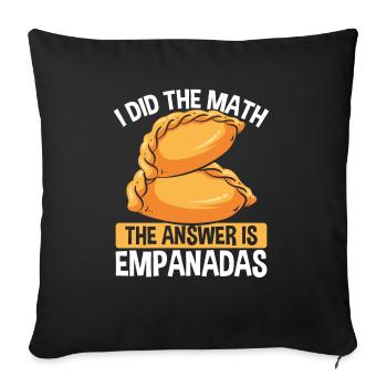 Empada Lover Empanadas Making Colombia Food - Sofa pillowcase 17,3'' x 17,3'' (45 x 45 cm) - black - Front