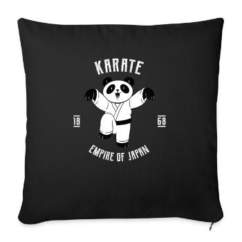 Karate Gear Panda - Karate Japanische - Sofakissenbezug 45 x 45 cm - Schwarz - Vorne