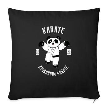 Karate Japanische Kampfkünste Kämpfen MMA - Sofakissenbezug 45 x 45 cm - Schwarz - Vorne