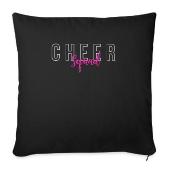 Cheer Squad Cheerleader Team Gift - Sofa pillowcase 17,3'' x 17,3'' (45 x 45 cm) - black - Front