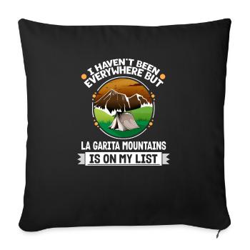 La Garita Mountains Is On My List Hiking Camping - Sofakissenbezug 45 x 45 cm - Schwarz - Vorne
