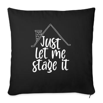 Home Staging Just let me stage it Home Stager - Sofa pillowcase 17,3'' x 17,3'' (45 x 45 cm) - black - Front