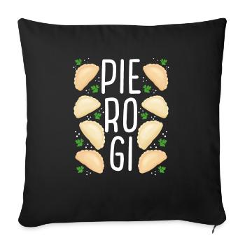 Pierogi Lover Pierogi Maker Polish Pierogi Squad - Sofa pillowcase 17,3'' x 17,3'' (45 x 45 cm) - black - Front