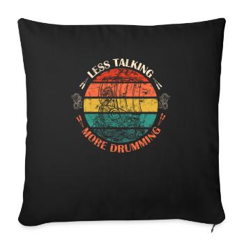 Festival de course de bateaux-dragons Bateau dragon - Housse de coussin décorative 45 x 45 cm - noir - Devant