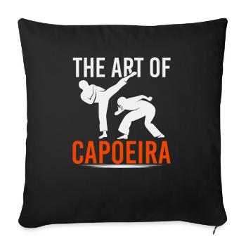 The Art Of Capoeira Dance Style Martial Arts Martial Arts - Sofa pillowcase 17,3'' x 17,3'' (45 x 45 cm) - black - Front