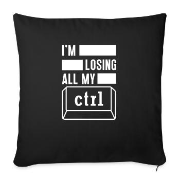 Cyber Security Computer Key Software Engineer - Sofa pillowcase 17,3'' x 17,3'' (45 x 45 cm) - black - Front