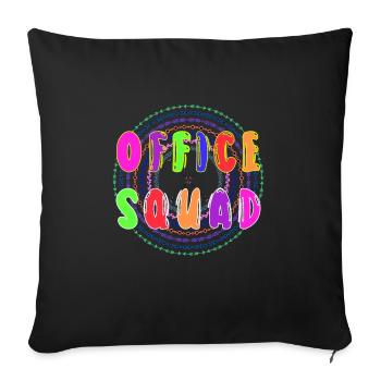 Appréciation de l’adjoint administratif de l’escouade de bureau - Housse de coussin décorative 45 x 45 cm - noir - Devant