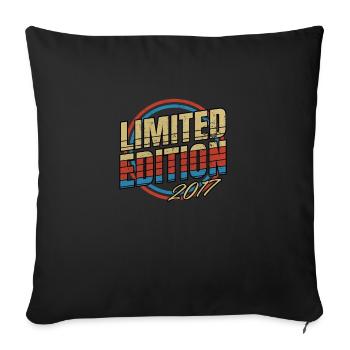 Limited Edition 2017 Vintage - Sofa pillowcase 17,3'' x 17,3'' (45 x 45 cm) - black - Front