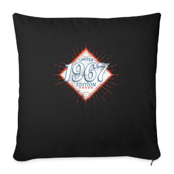 Edition Limitée 1967 Millésime - Housse de coussin décorative 45 x 45 cm - noir - Devant