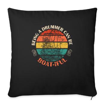 Chinese Dragon Boat Race - Sofa pillowcase 17,3'' x 17,3'' (45 x 45 cm) - black - Front