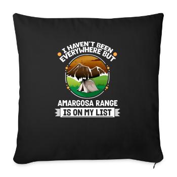 Amargosa Range Is On My List Hiking Camping Hiker - Sofa pillowcase 17,3'' x 17,3'' (45 x 45 cm) - black - Front