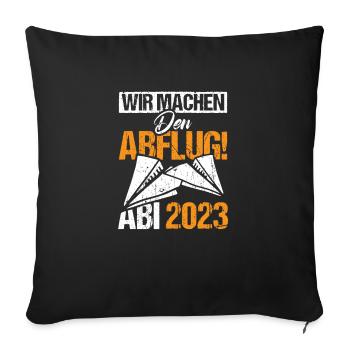 Abi 2023 - Sofakissenbezug 45 x 45 cm - Schwarz - Vorne