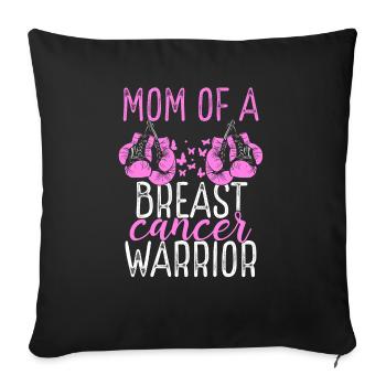 Mom Breast Cancer Awareness Mothers Day Mama - Sofakissenbezug 45 x 45 cm - Schwarz - Vorne