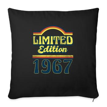 Edition Limitée 1967 Millésime - Housse de coussin décorative 45 x 45 cm - noir - Devant