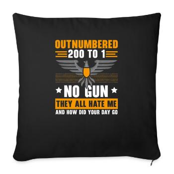 Correctional Officer Warden Jail Prison Guard - Sofa pillowcase 17,3'' x 17,3'' (45 x 45 cm) - black - Front