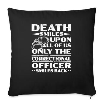 Correctional Officer Warden Jail Prison Guard - Sofa pillowcase 17,3'' x 17,3'' (45 x 45 cm) - black - Front