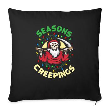 Seasons Creepings Nu Goth Okkulter Hexe Satanismus - Sofakissenbezug 45 x 45 cm - Schwarz - Vorne