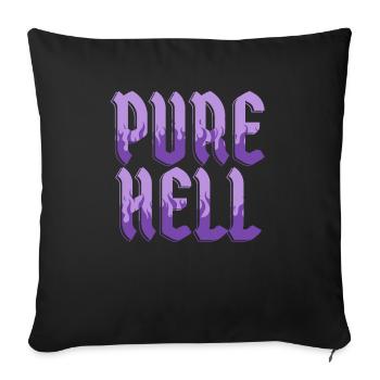 Reine Hölle Nu Goth Okkulte Hexerei Hexe Satanismus - Sofakissenbezug 45 x 45 cm - Schwarz - Vorne