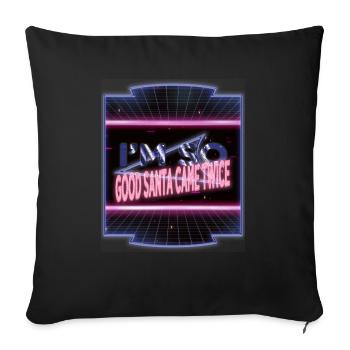 vacances de Noël drôle gym cadeau dork anniversaire - Housse de coussin décorative 45 x 45 cm - noir - Devant