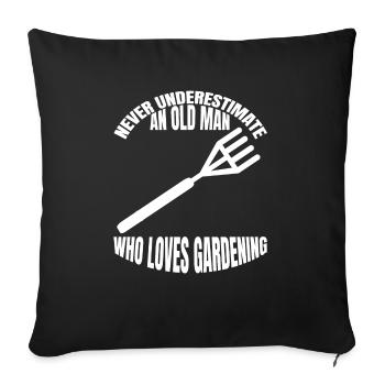 Gardener Orchard Garden Gift Hobby Gardener - Sofa pillowcase 17,3'' x 17,3'' (45 x 45 cm) - black - Front