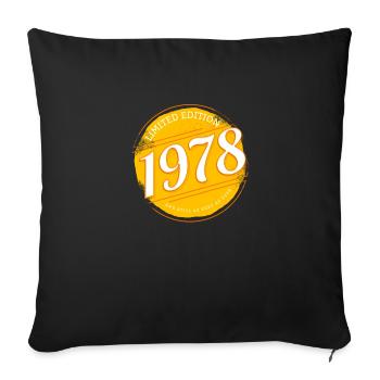Edition limitée 1978 et toujours aussi sexy - Housse de coussin décorative 45 x 45 cm - noir - Devant