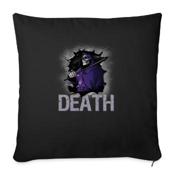 Halloween Ghost Spooky Evil Wait a Couple - Sofa pillowcase 17,3'' x 17,3'' (45 x 45 cm) - black - Front