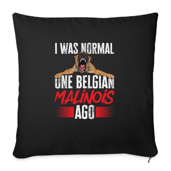 Malinois Belgischer Schäferhund Mechelaar Hund - Sofakissenbezug 45 x 45 cm - Schwarz - Vorne