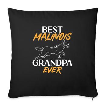 Malinois Belgischer Schäferhund Mechelaar Hund - Sofakissenbezug 45 x 45 cm - Schwarz - Vorne