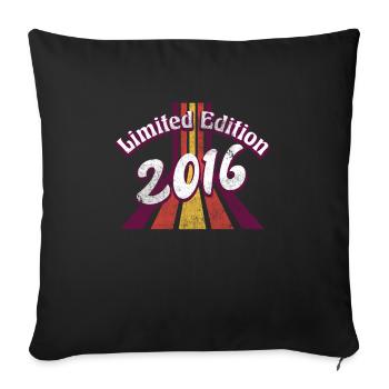 Limited Edition 2016 Vintage - Sofakissenbezug 45 x 45 cm - Schwarz - Vorne