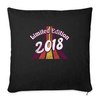 Limited Edition 2018 Vintage - Sofakissenbezug 45 x 45 cm - Schwarz - Vorne