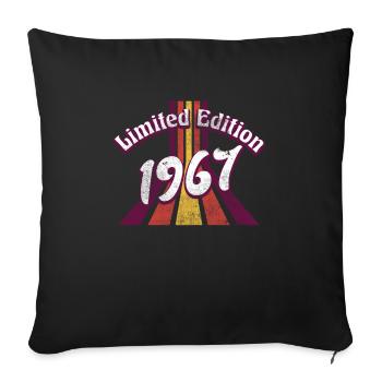 Edition Limitée 1967 Millésime - Housse de coussin décorative 45 x 45 cm - noir - Devant