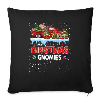 Mes Gnomies de Noël - Housse de coussin décorative 45 x 45 cm - noir - Devant