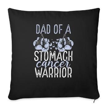 Dad Stomach Cancer Awareness Fathers Day Papa - Sofakissenbezug 45 x 45 cm - Schwarz - Vorne