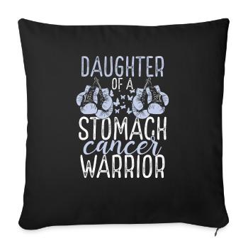 Daughter Stomach Cancer Awareness Month Ribbon - Sofakissenbezug 45 x 45 cm - Schwarz - Vorne