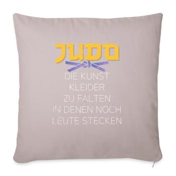 Judo die Kunst Kleider zu falten in denen noch - Sofakissenbezug 45 x 45 cm - helles Taupe - Vorne