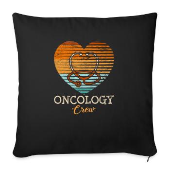 Oncology Nurse Appreciation Cancer Care Doctor Ped - Sofa pillowcase 17,3'' x 17,3'' (45 x 45 cm) - black - Front