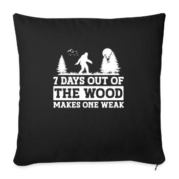 Bigfoot Party Supplies Dad Of The Birthday Crew - Sofakissenbezug 45 x 45 cm - Schwarz - Vorne