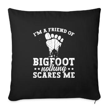 Bigfoot Party Supplies Dad Of The Birthday Crew - Sofa pillowcase 17,3'' x 17,3'' (45 x 45 cm) - black - Front